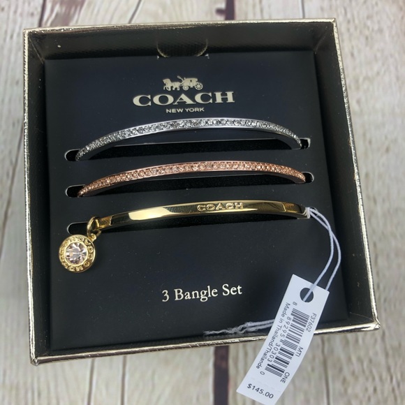Coach Boxed Bangle Set - Picture 3 of 5